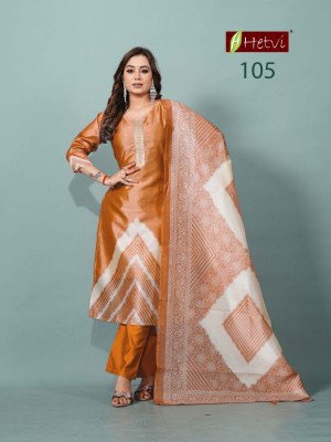 Hetvi Sanskruti Silk Suit with Digital Dupatta kurti pant with dupatta Catalogs