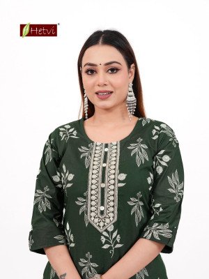 Hetvi Shikha  New Launch Cotton Print Kurti Pant Set kurtis catalogs