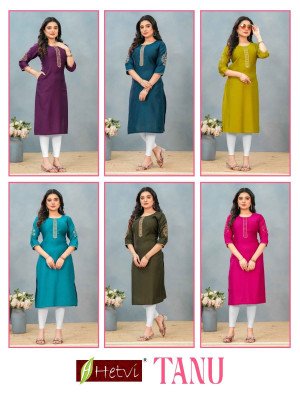 Hetvi Tanu Berlin Fabric Designer Kurti kurtis catalogs