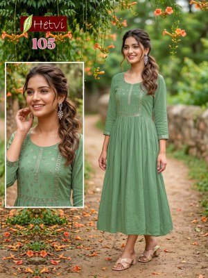 Hetvi Vanita Rayon Rinkal Umbrella Kurti | Women's Flared Kurti kurtis catalogs