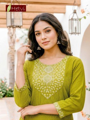 Hetvi Yashvi Cotton Kurti Pant Set kurtis catalogs