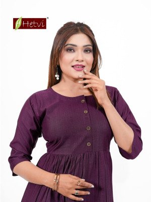 Hetvi Yukti Rayon Dobby Umbrella Kurti kurtis catalogs