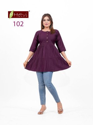 Hetvi Yukti Rayon Dobby Umbrella Kurti kurtis catalogs