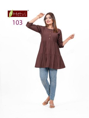 Hetvi Yukti Rayon Dobby Umbrella Kurti kurtis catalogs