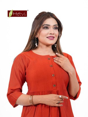 Hetvi Yukti Rayon Dobby Umbrella Kurti kurtis catalogs