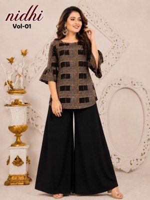 Hiaara Nidhi Vol-1 Pure 14 Kg  Short Tops with Bell Sleeves kurtis catalogs