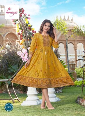 Hinaya Sia vol 2 Trendy Long gown Faired  wholesale Kurti catalogue  kurtis catalogs