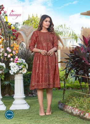 Hinaya Sia vol 2 Trendy Long gown Faired  wholesale Kurti catalogue  kurtis catalogs