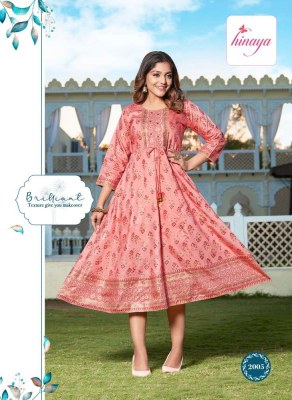 Hinaya Sia vol 2 Trendy Long gown Faired  wholesale Kurti catalogue  kurtis catalogs