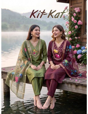 Hira Kit-Kat  Kurti Pant with Dupatta wholesale catalogs