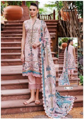 House Of Mist Ghazal Cotton Collection Vol 13 Premium Pure Cotton Suit Material Top, Bottom And Dupatta Wholesale kurtis catalogs
