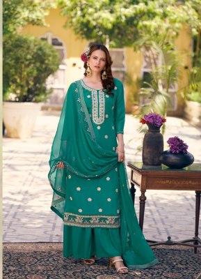 IBADAT by Fourdots Crush Silk With Heavy Work Unstitched suit collection in affordable rate wholesale catalogs
