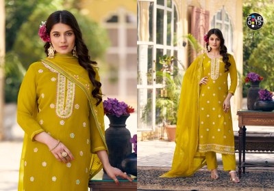 IBADAT by Fourdots Crush Silk With Heavy Work Unstitched suit collection in affordable rate Fancy Palazzo suit catalogue
