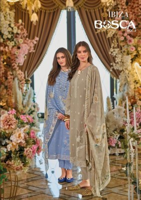 IBIZA by Bosco vol 3 exclusive pure lawn cotton unstitched dress material catalogue IBIZA