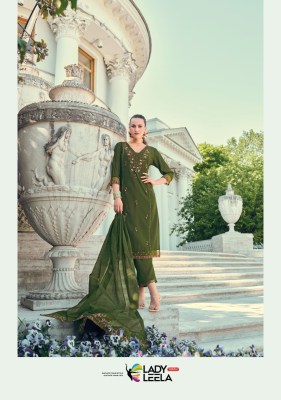 IQRA by LAdy leela embroidered silk readymade kurti pant and dupatta catalogue readymade suit catalogs