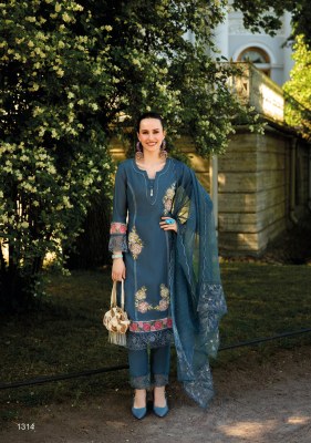 Ibadat 03 by Lady leela Applique work fancy kurti pant and dupatta catalogue at amaviexpo readymade suit catalogs