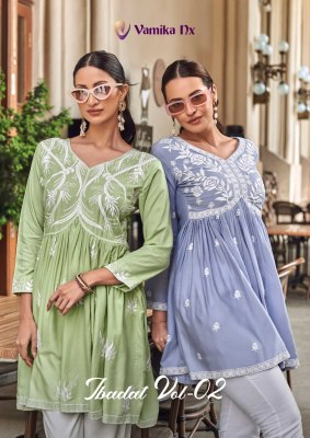 Ibadat vol 2 by Vamika Nx heavy reyon fancy western top catalogue at  amaviexpo Vamika nx