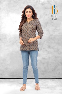 Imperia by Navjivan Vol 1 Fancy Top With Pure Cotton Kantha Fabric short kurti catalogue at wholesale price kurtis catalogs