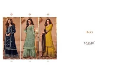 Inara present Sayuri designer fancy sharara suit catalogue at wholesale price pakistani suit catalogs