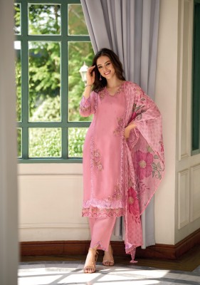 Inaya by lady leela embroidered organza fancy kurti pant and dupatta catalogue at affordable rate readymade suit catalogs