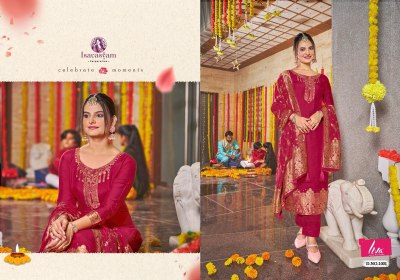 Isavasyam corporation by banarasi handwork designer readymade suit catalogue at wholesale rate kurtis catalogs