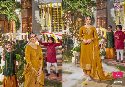 Isavasyam corporation by banarasi handwork designer readymade suit catalogue at wholesale rate kurtis catalogs