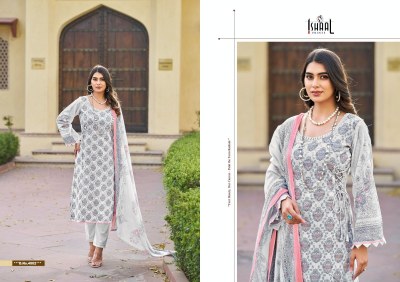 Ishaal prints by Kesariya vol 4 pure lawn cotton unstitched salwar kameez catalogue at low rate salwar kameez catalogs