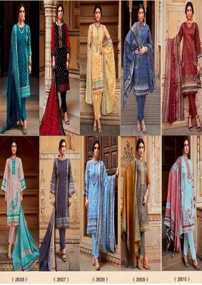 Ishal present Gulmohar vol 28 heavy lawn cotton unstitched dress material at wholesale price salwar kameez catalogs