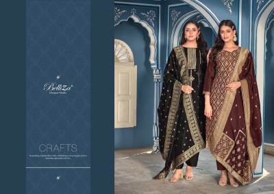 Ishana by Belliza pure viscose designer embroidered unstitched salwar suit catalogue at wholesale price salwar kameez catalogs