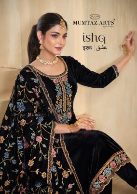Ishq by Mumtaz arts premium velvet fancy embroidered dress material catalogue Mumtaz Arts 