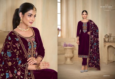 Ishq by Mumtaz arts premium velvet fancy embroidered dress material catalogue salwar kameez catalogs