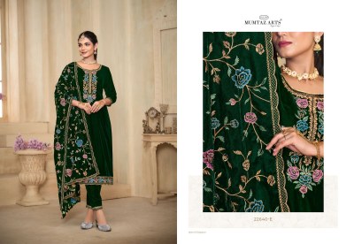 Ishq by Mumtaz arts premium velvet fancy embroidered dress material catalogue salwar kameez catalogs