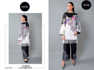Iznik Turkish Vol 04 Lawan Fabric Print Kurtis Soft Cotton Coord Sets Wholesale  kurtis catalogs