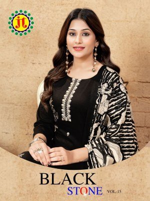 JAMATMAL TILOKCHAND Black Stone Premium Work Suits Exclusive 5 Designs  Rayon Fabric with Embroidery and Lace wholesale radymade suits  readymade suit catalogs