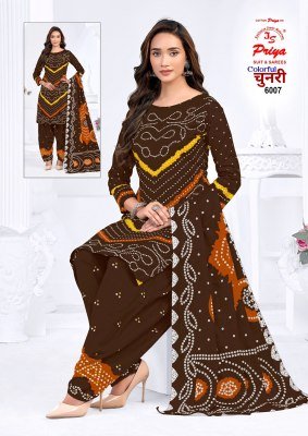 JS PRIYA COLOURFUL CHUNRI Vol-6 Premium Bandhej Print Dress Material dress material catalogs