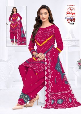 JS PRIYA COLOURFUL CHUNRI Vol-6 Premium Bandhej Print Dress Material dress material catalogs