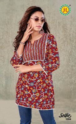 JT Selfie vol 2 fancy pure cotton printed western short top catalogue at low rate western wear catalogs