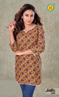 JT Selfie vol 2 fancy pure cotton printed western short top catalogue at low rate western wear catalogs