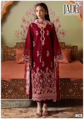 Jade Chevron Exclusive Heavy Cotton Vol.14 Unstitched Designer Salwar Suit Set with Pure Heavy Cotton Top, Bottom And Dupatta Wholesale dress material catalogs