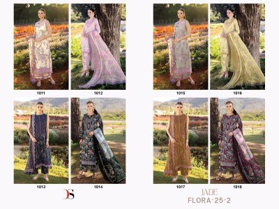 Jade Flora 25 -2 by Deepsy Suit Pure Cotton Heavy Dress material collection with low rate dress material catalogs