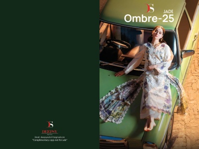 Jade Ombre by Deepsy Suits Pure Cotton self Embroidered unstitched suit with low price salwar kameez catalogs
