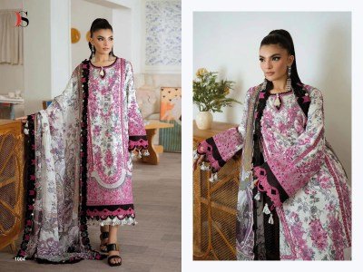 Jade Premium Deepsy Suits Heavy Self Embroidered Cotton with Chiffon Print Dupatta for Bulk Wholesale dress material catalogs
