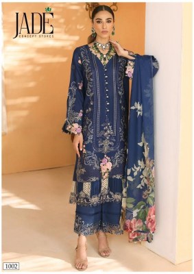 Jade by Chevron present pure heavy lawn cotton with embroidred unstitched suit material at low rate salwar kameez catalogs