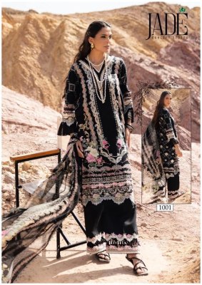 Jade by Chevron present pure heavy lawn cotton with embroidred unstitched suit material at low rate salwar kameez catalogs