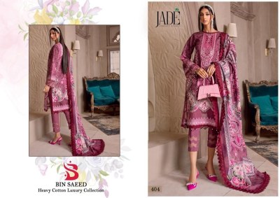 Jade present bin saeed pure heavy lawn cotton salwar kameez catalogue at affordable rate salwar kameez catalogs