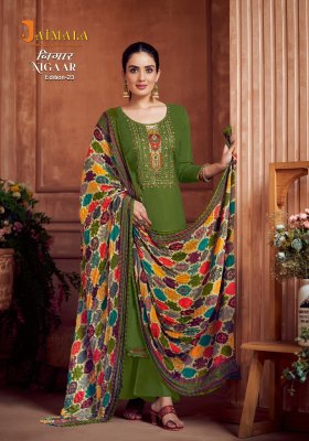 Jaimala from alok suit by nigaar 23 Pure Reyon Slub with Embroidery and Swarovski Diamond dress material catalogue salwar kameez catalogs