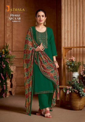 Jaimala from alok suit by nigaar 23 Pure Reyon Slub with Embroidery and Swarovski Diamond dress material catalogue salwar kameez catalogs