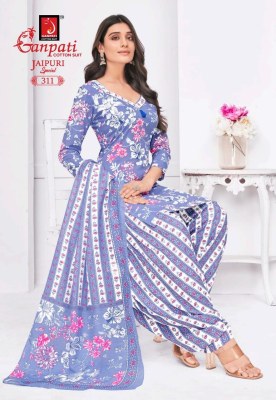 Jaipuri Special Patiyala vol 15 by Ganpati Heavy Cotton printed dress material in low rate wholesale catalogs