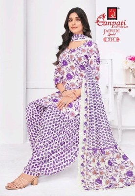 Jaipuri Special Patiyala vol 15 by Ganpati Heavy Cotton printed dress material in low rate salwar kameez catalogs