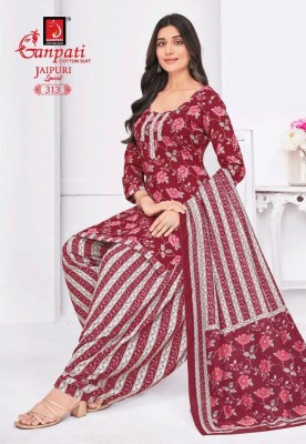 Jaipuri Special Patiyala vol 15 by Ganpati Heavy Cotton printed dress material in low rate salwar kameez catalogs